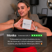 ONYX™ Budzik, który obudzi Cię Wibracją - nie budząc nikogo obok
