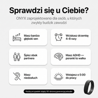 ONYX™ Budzik, który obudzi Cię Wibracją - nie budząc nikogo obok